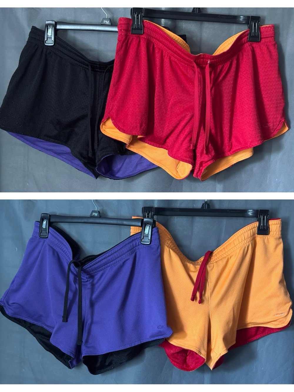 C9 By Champion Lot Of 2 Women’s Reversible Running Workout Shorts Size M